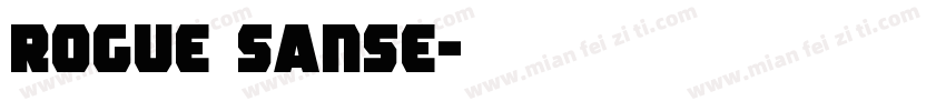 rogue sanse字体转换